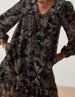 Women FatFace Dresses|Poplar Floral Devore Dress
