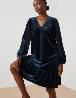 Women FatFace View All|Poplar Velvet Swing Dress