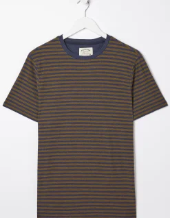 Men FatFace T-Shirts|Porth Stripe T-Shirt