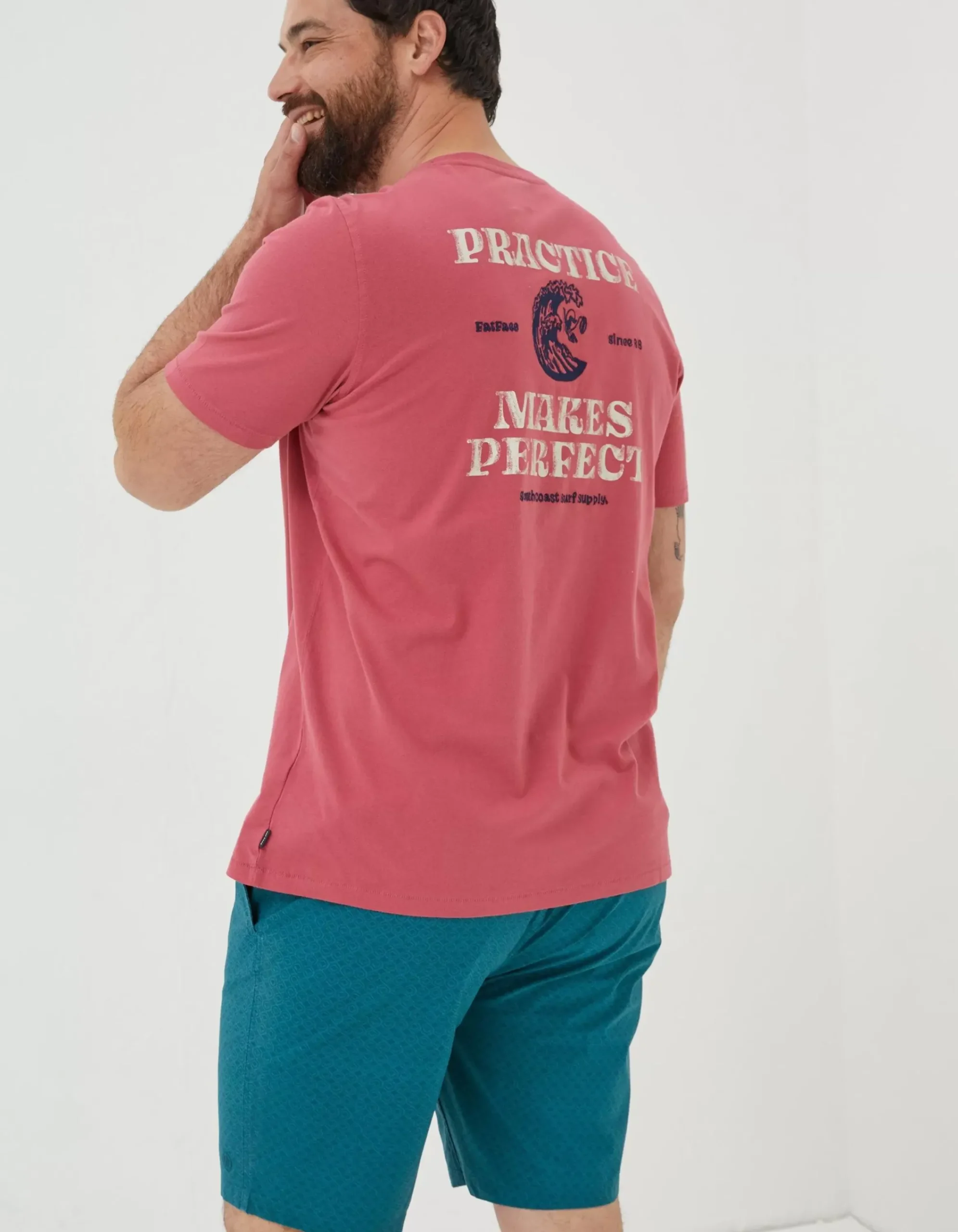 Men FatFace T-Shirts|Practice Makes Perfect T-Shirt