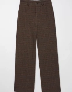 Women FatFace Trousers & Leggings|Presley Check Wide Leg Trousers