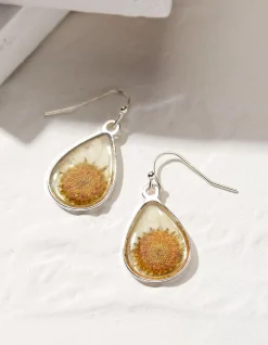 Women FatFace View All|Pressed Daisy Earrings