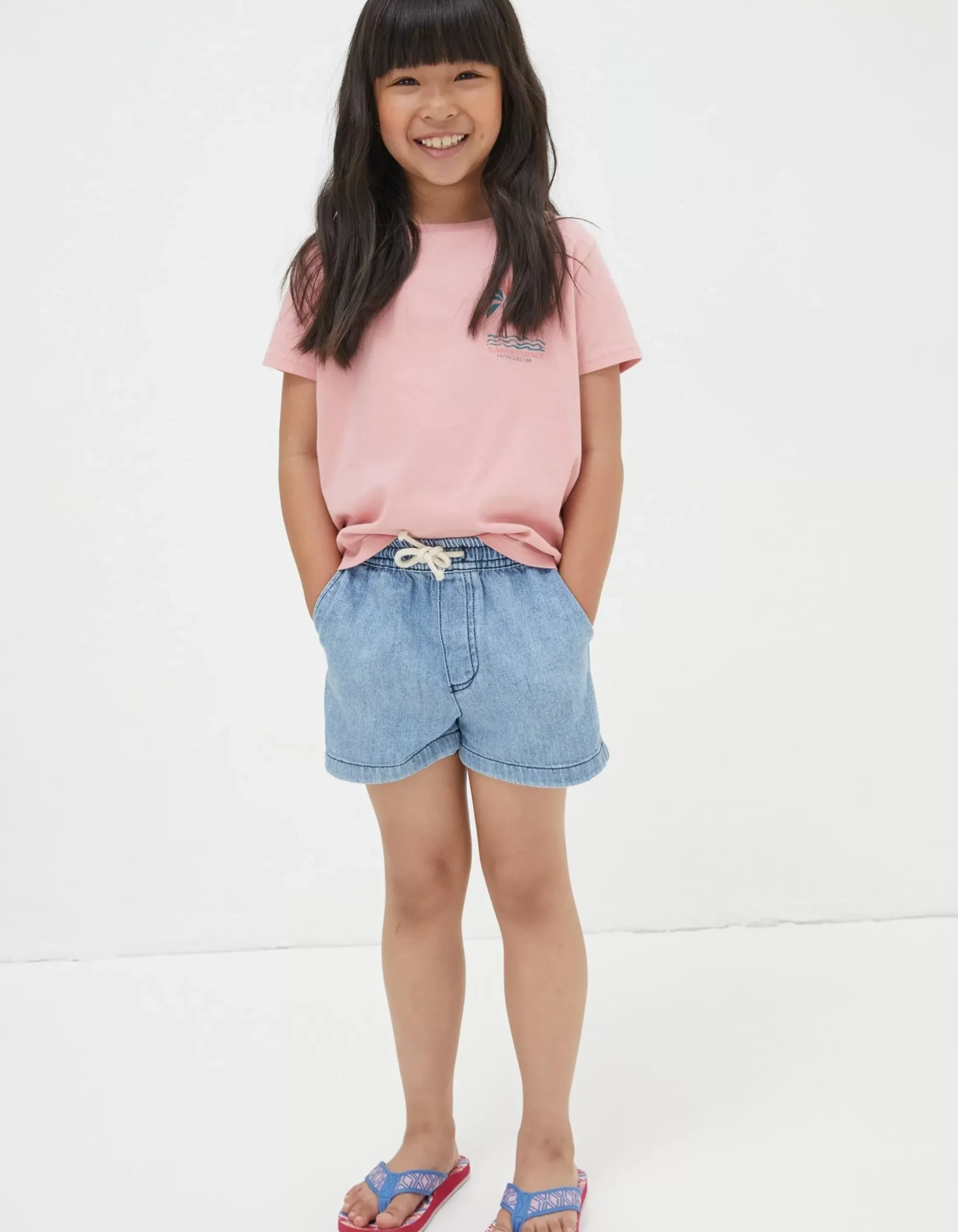 Girls FatFace View All|Pull On Denim Shorts