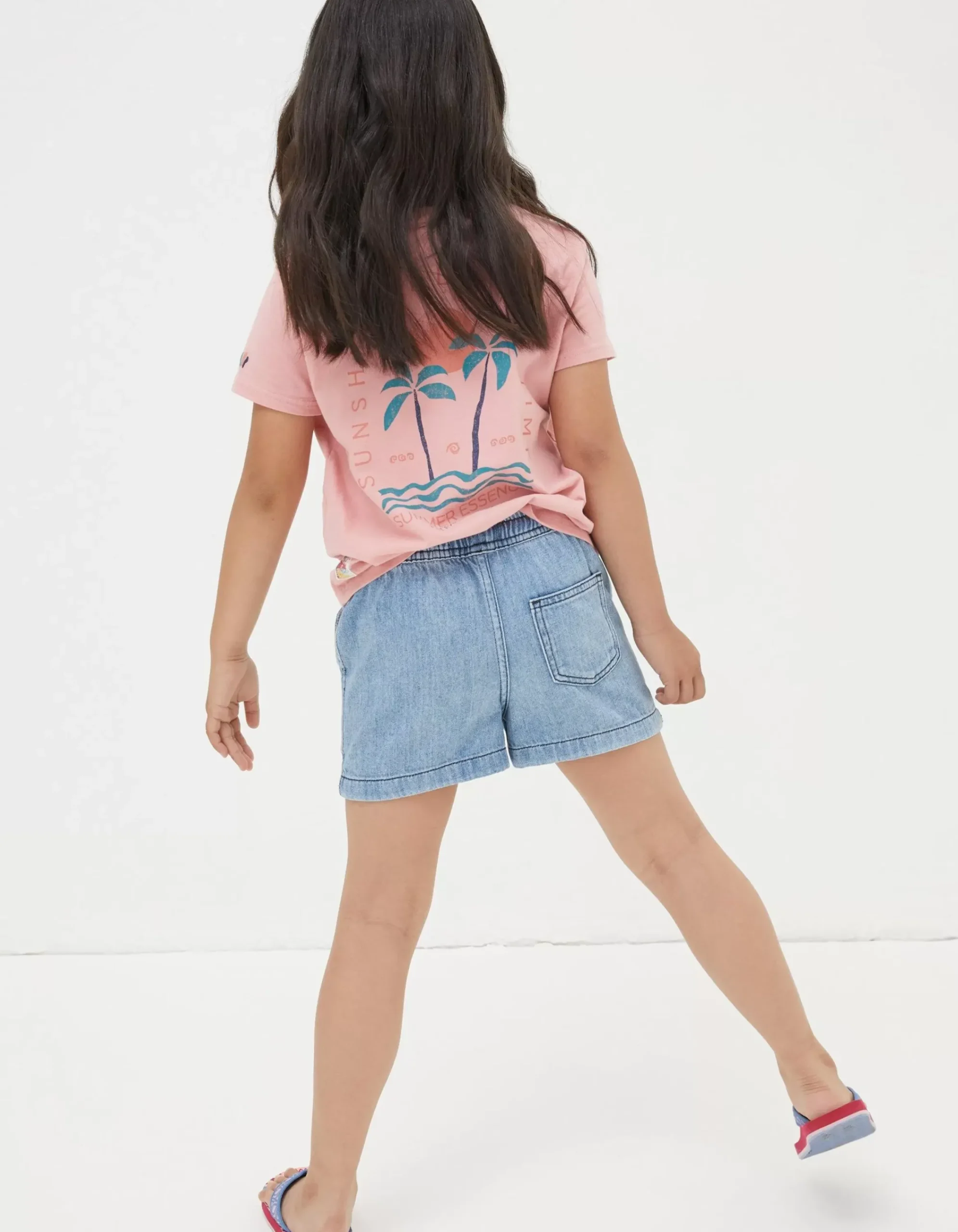 Girls FatFace View All|Pull On Denim Shorts