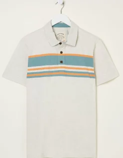 Men FatFace T-Shirts|Purbeck Chest Stripe Polo