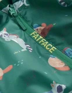 Boys FatFace View All|Raccoon Print Puddlesuit