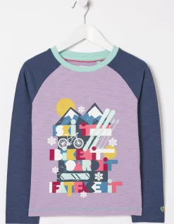 Girls FatFace View All|Raglan Ski Jersey T-Shirt