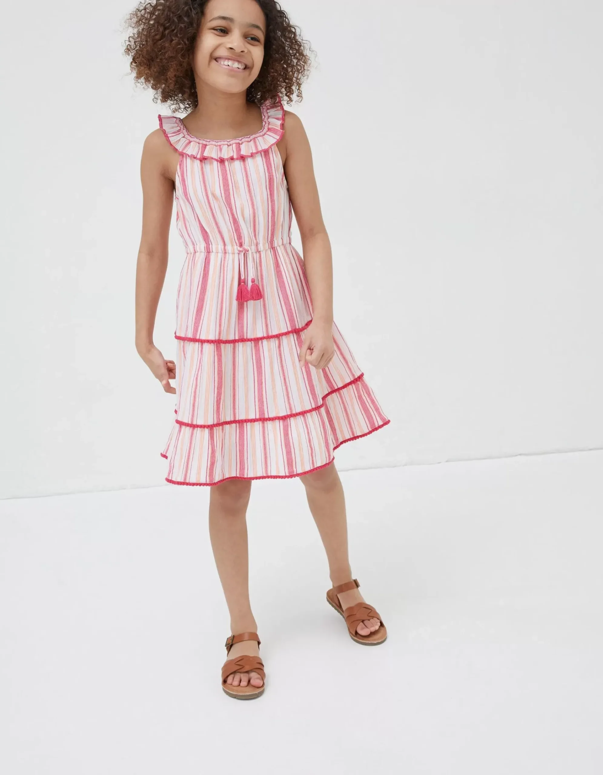 Girls FatFace View All|Raya Stripe Woven Dress