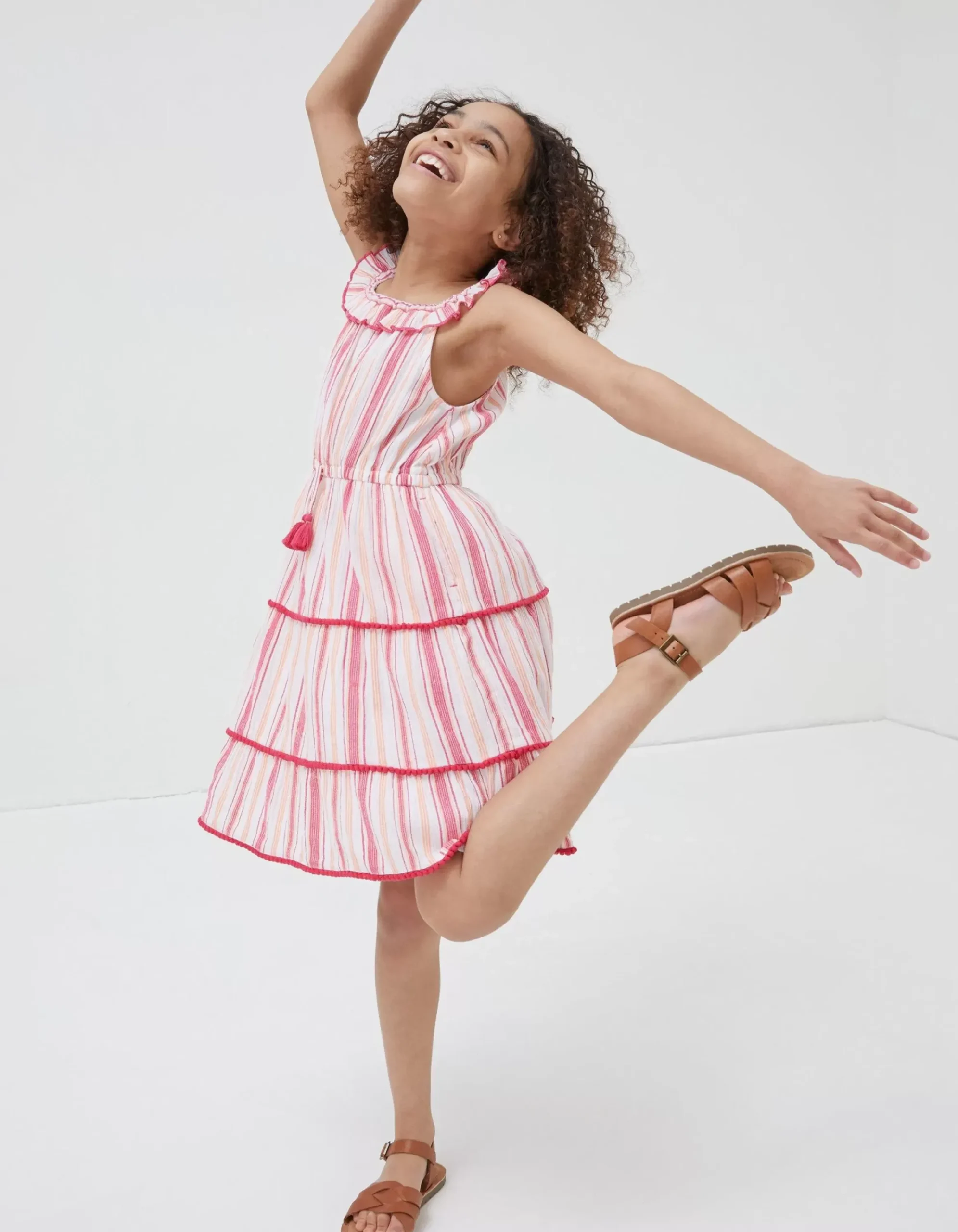 Girls FatFace View All|Raya Stripe Woven Dress
