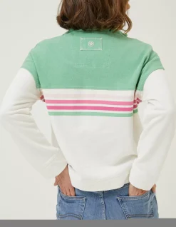 Women FatFace Sweatshirts & Hoodies|Relaxed Airlie Colour Block Sweat