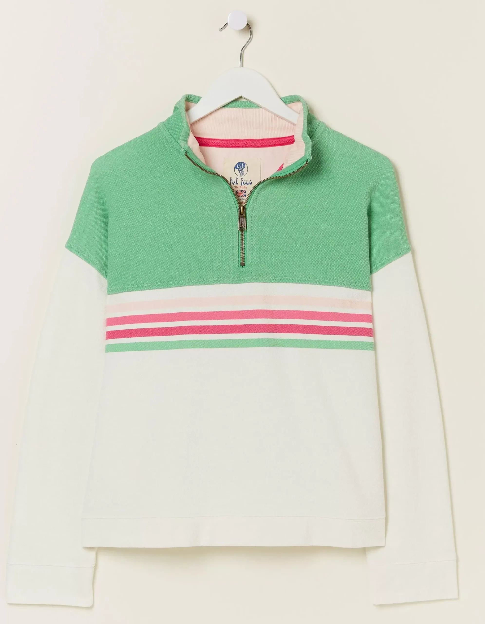 Women FatFace Sweatshirts & Hoodies|Relaxed Airlie Colour Block Sweat