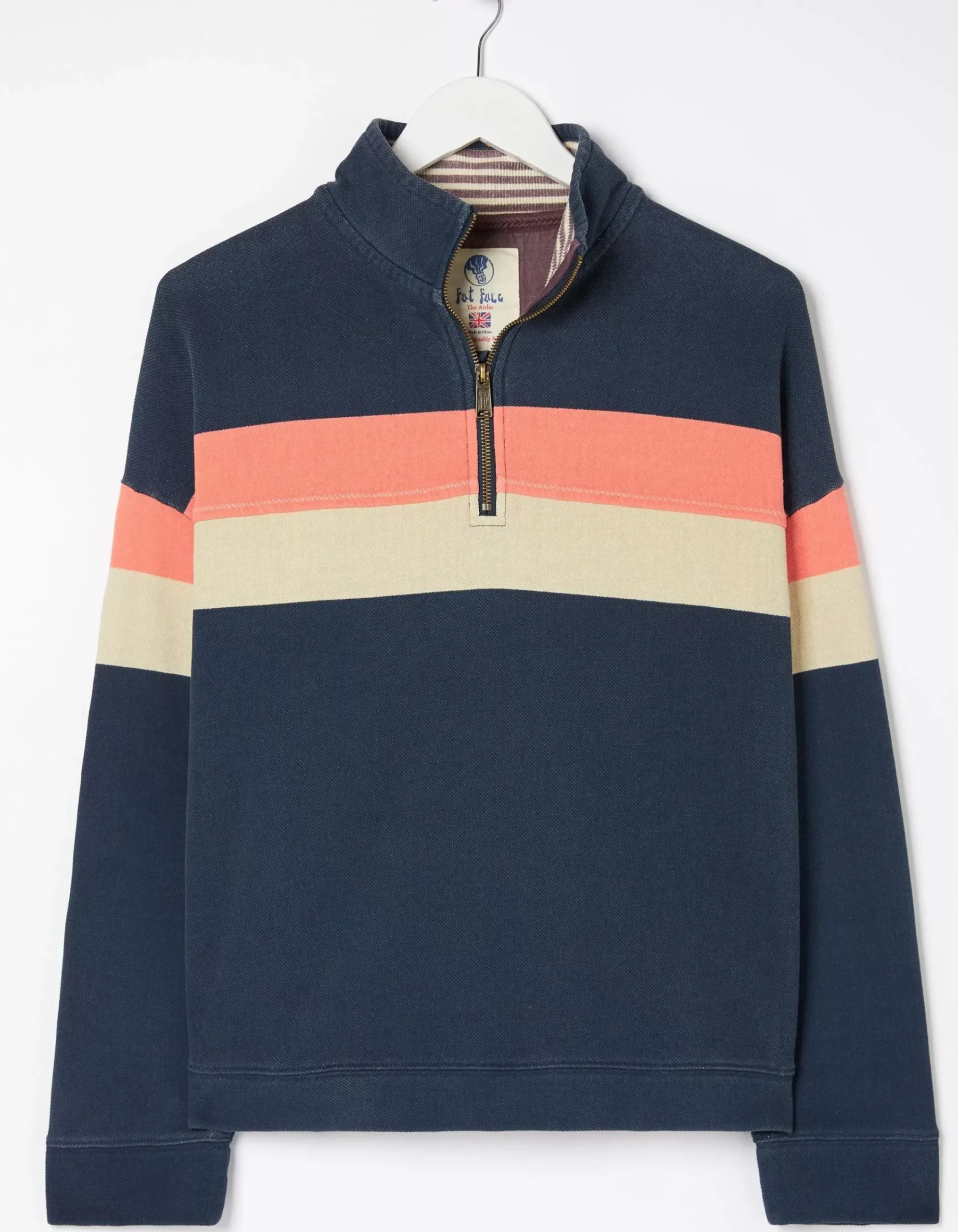 Women FatFace Sweatshirts & Hoodies|Relaxed Colour Block Airlie Sweatshirt