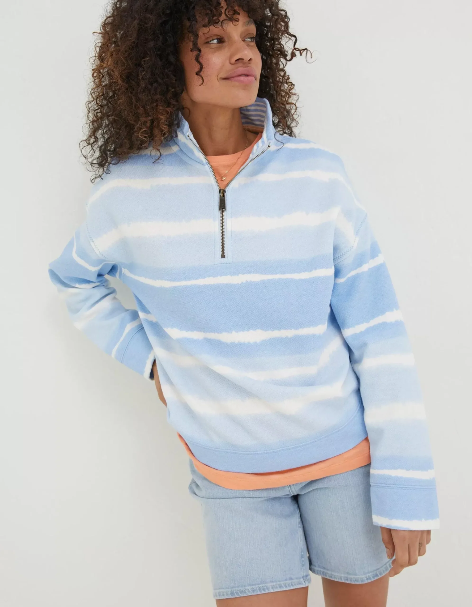 Women FatFace Sweatshirts & Hoodies|Relaxed Tie Dye Airlie