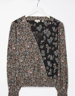 Women FatFace Tops & T-Shirts|Remi Craft Floral Wrap Top