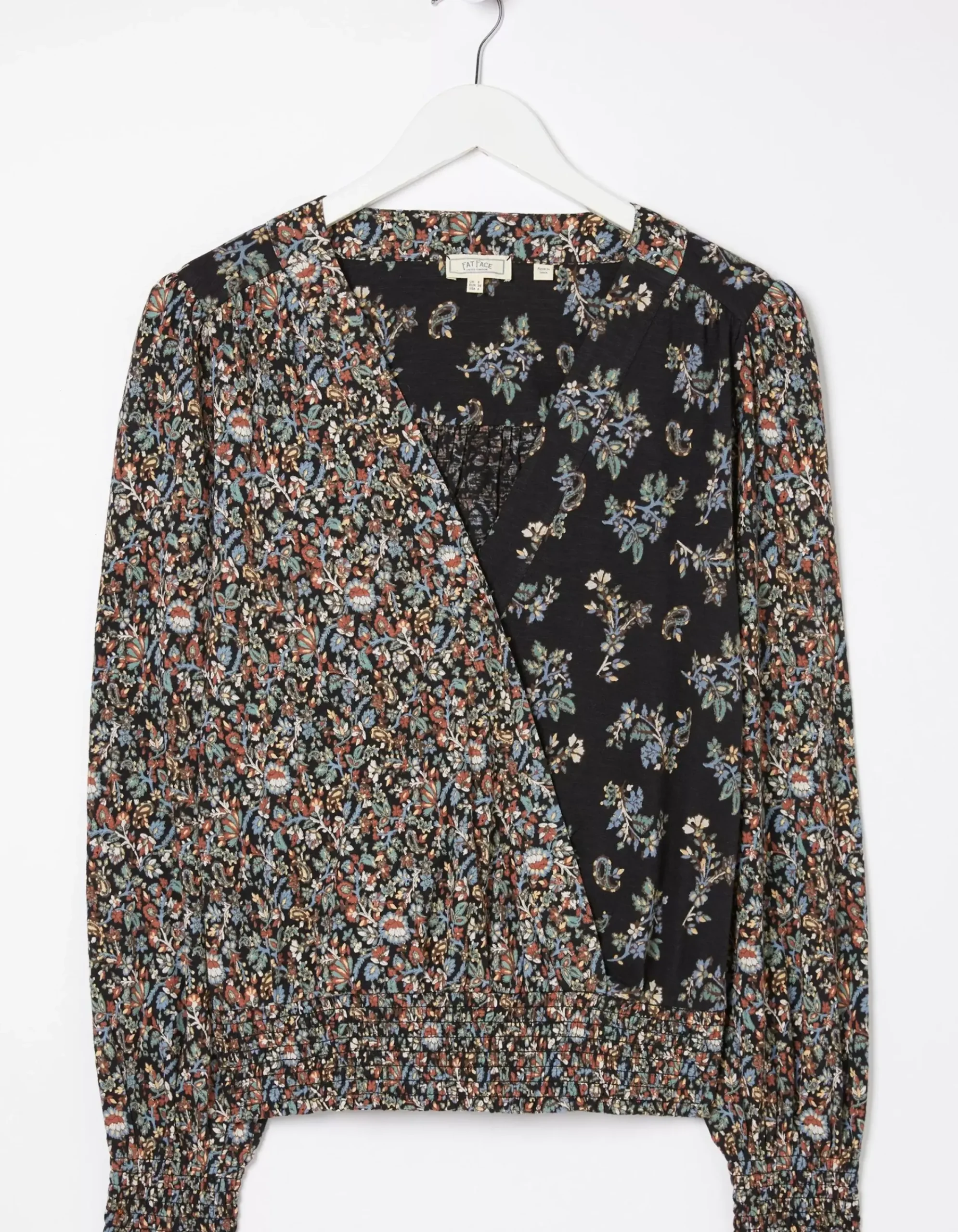 Women FatFace Tops & T-Shirts|Remi Craft Floral Wrap Top