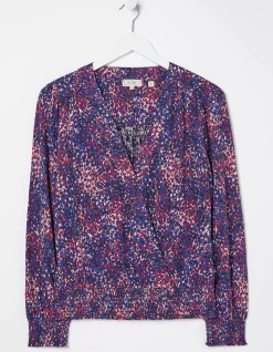 Women FatFace Tops & T-Shirts|Remi Layered Spot Wrap Top