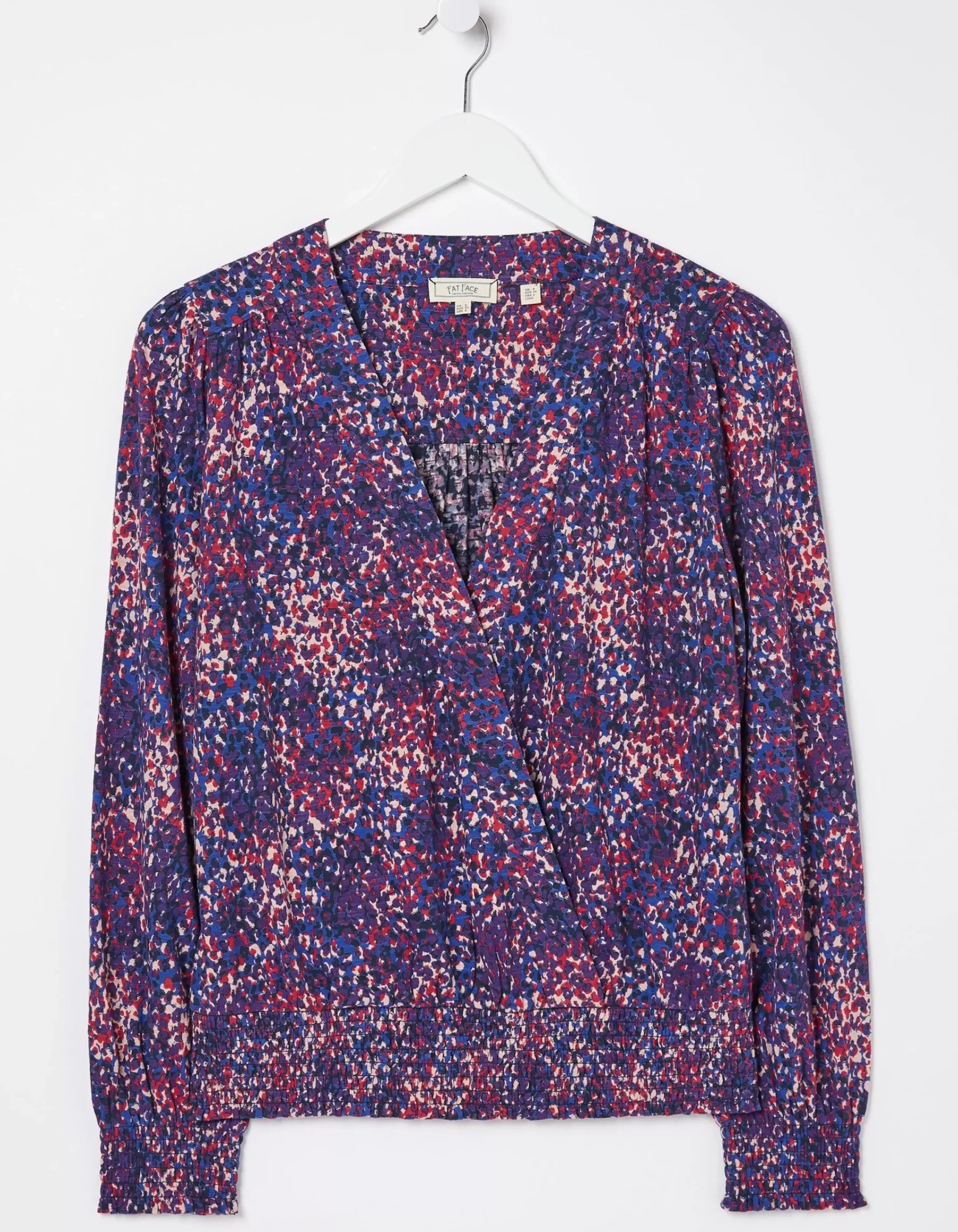 Women FatFace Tops & T-Shirts|Remi Layered Spot Wrap Top