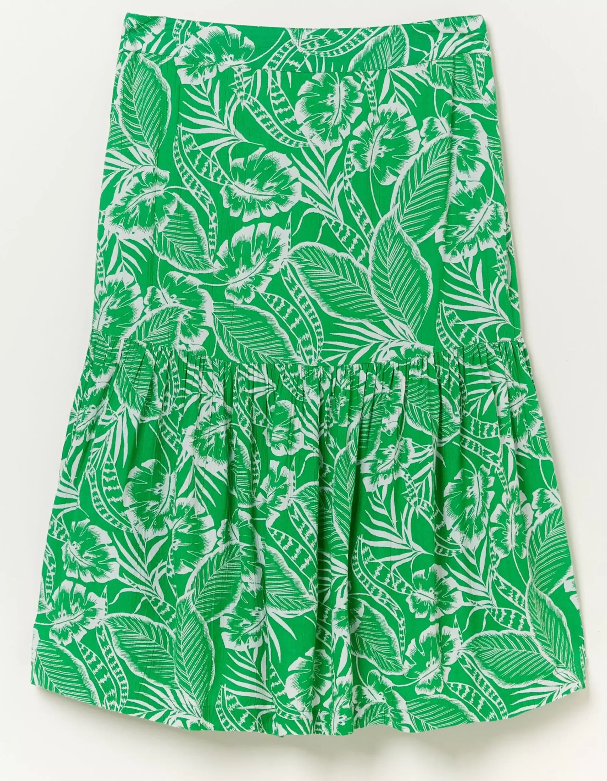 Women FatFace Skirts|Remy Tropical Leaf Skirt