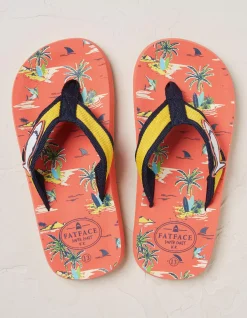 Girls FatFace View All|Resort Print Flip Flops
