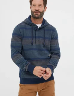 Men FatFace View All|Reverse Stripe Hoodie