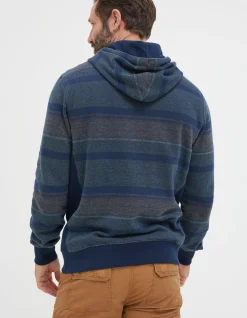 Men FatFace View All|Reverse Stripe Hoodie