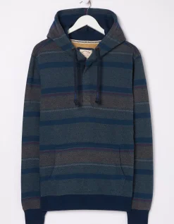 Men FatFace View All|Reverse Stripe Hoodie