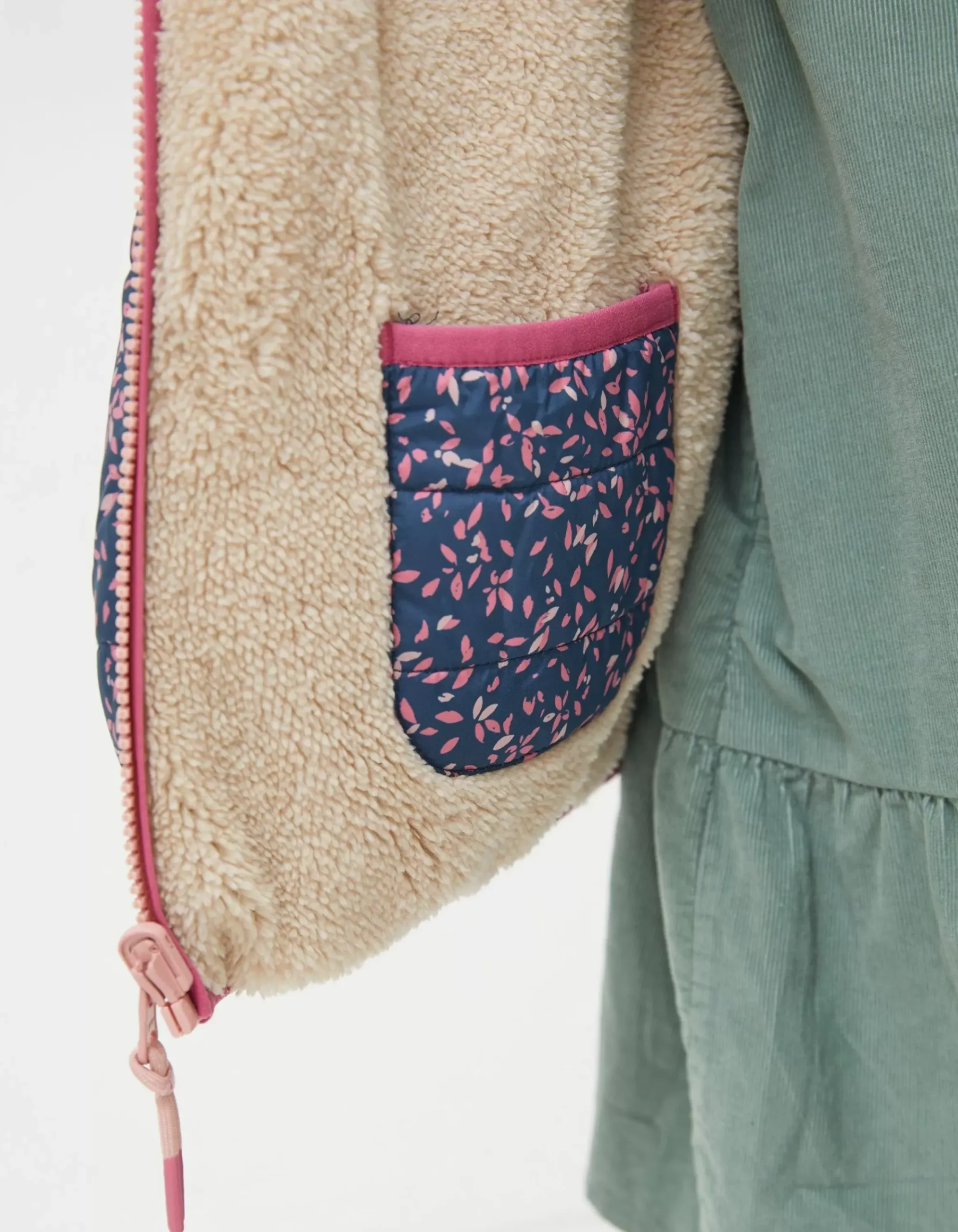 Girls FatFace View All|Reversible Floral Print Jacket