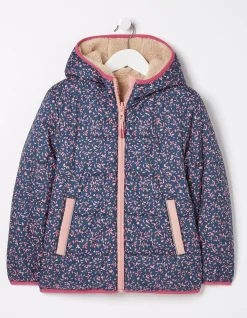 Girls FatFace View All|Reversible Floral Print Jacket