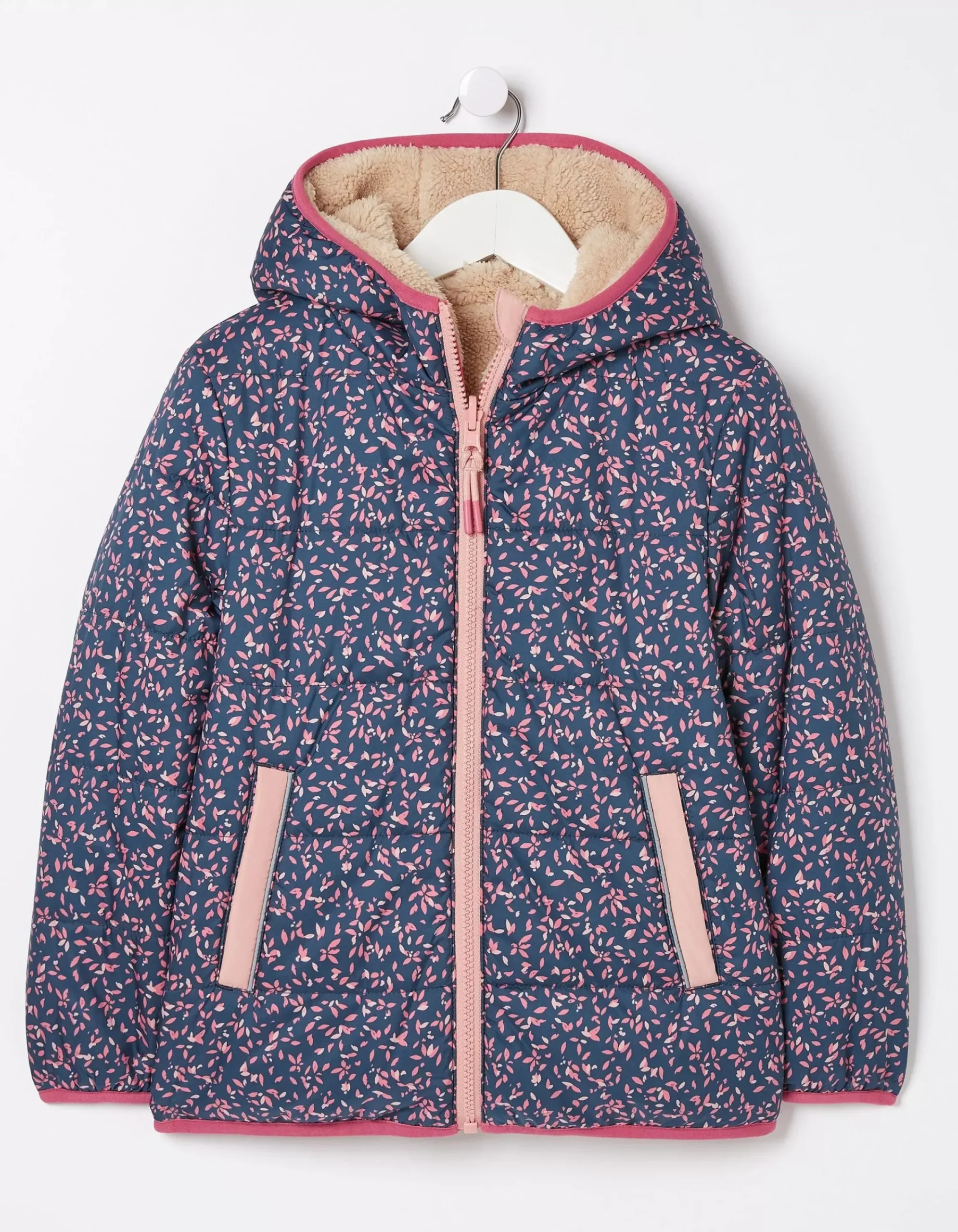 Girls FatFace View All|Reversible Floral Print Jacket