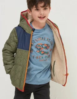Boys FatFace View All|Reversible Quilted Jacket