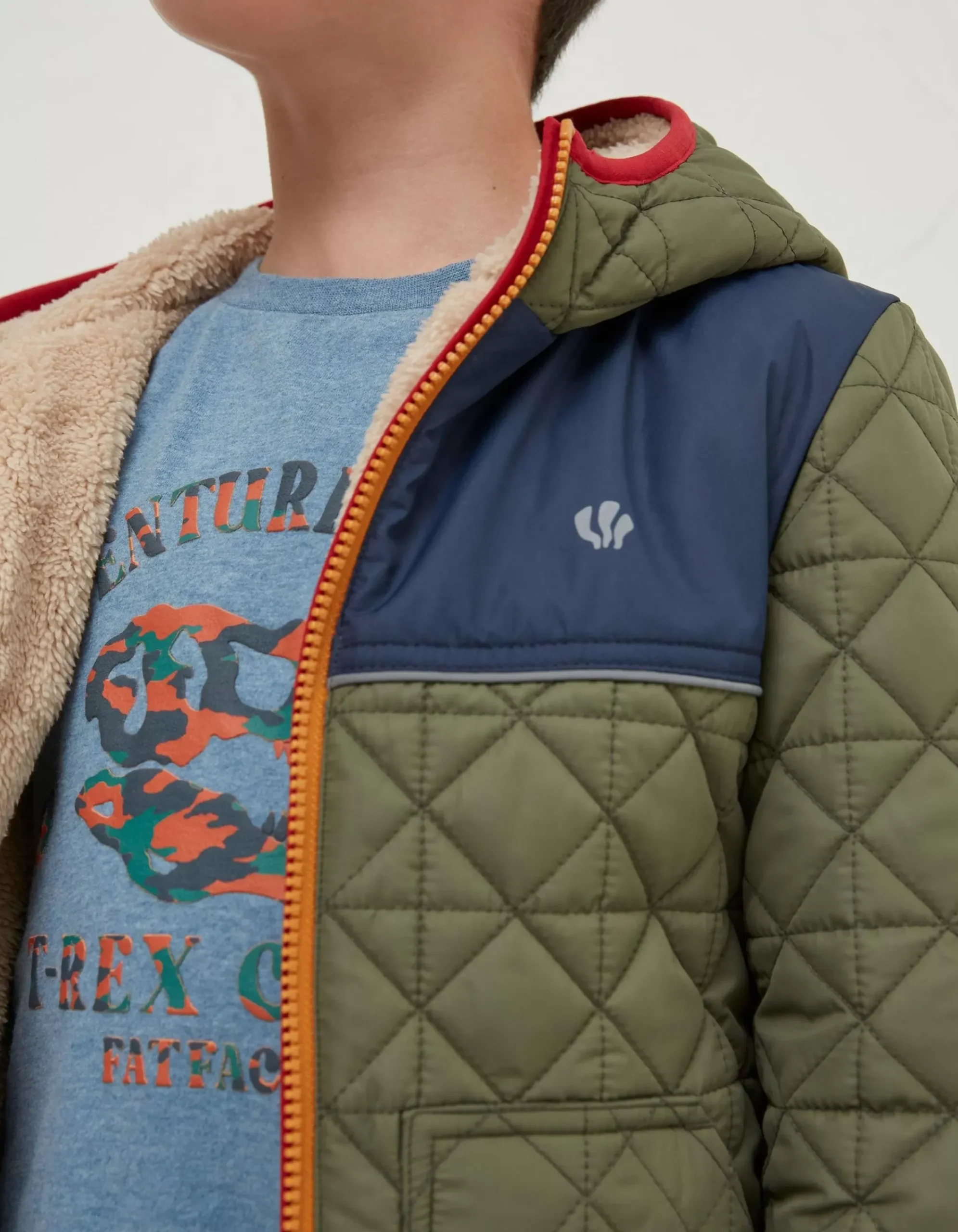 Boys FatFace View All|Reversible Quilted Jacket