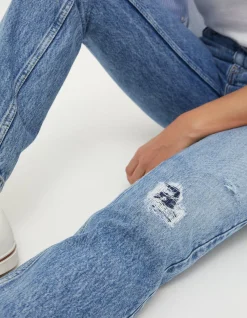 Women FatFace Jeans & Dungarees|Rip And Repair Mom Jeans