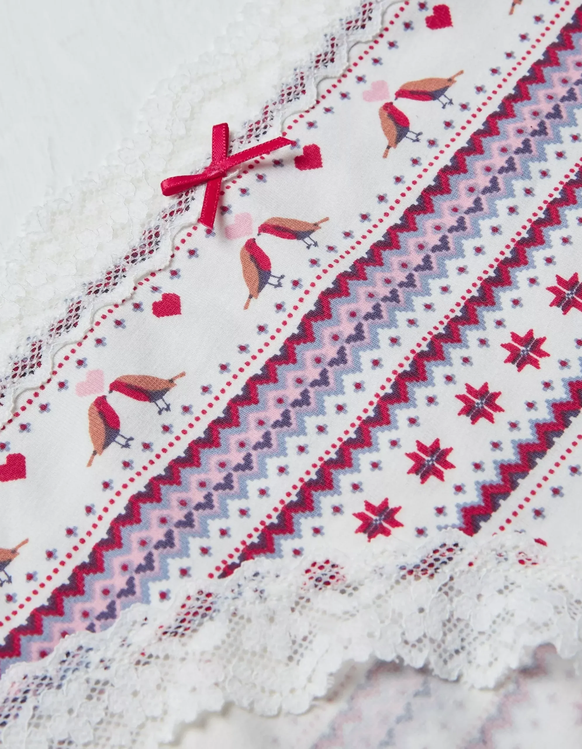 Women FatFace View All|Robin Fairisle Short Knickers