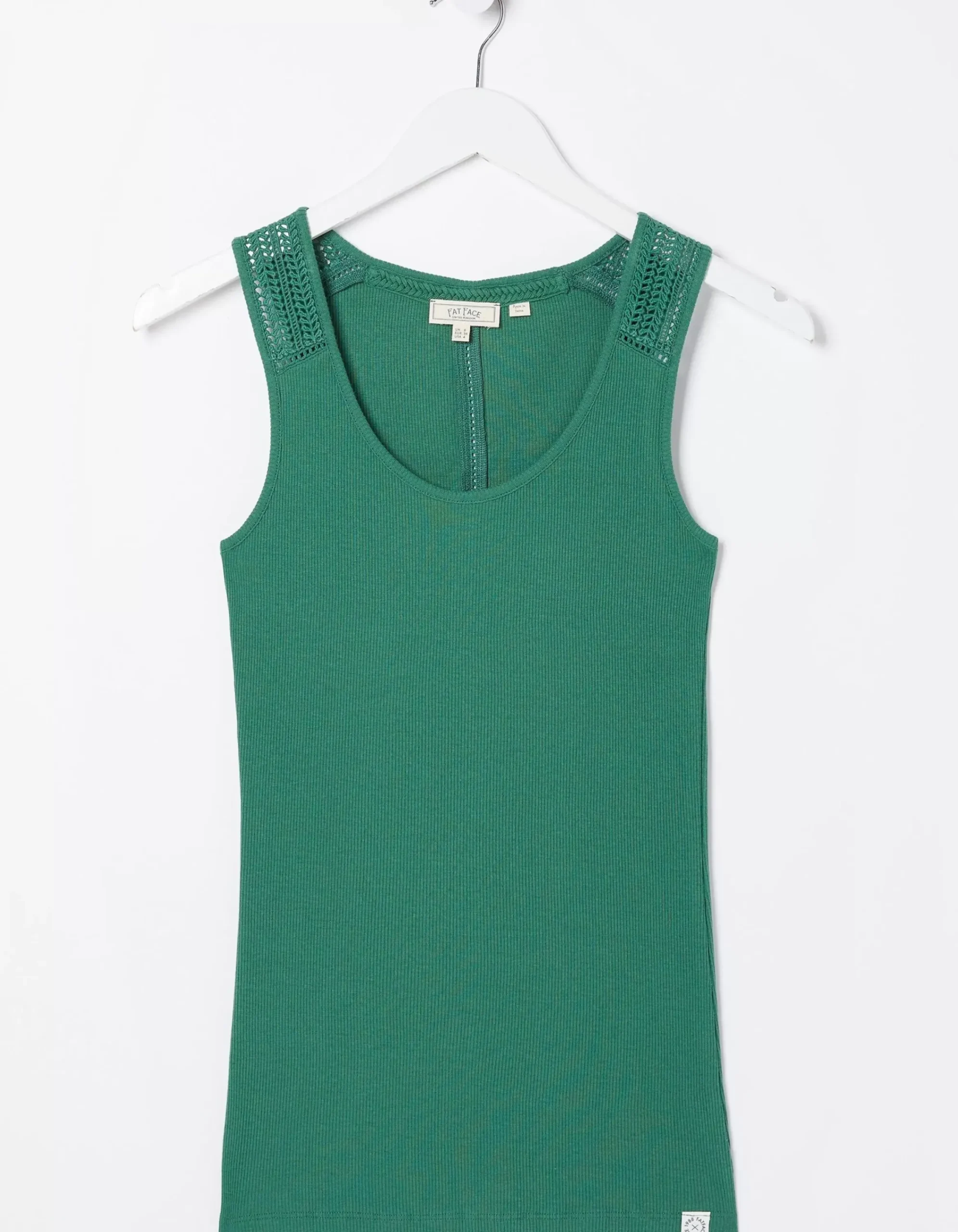 Women FatFace Tops & T-Shirts|Romy Lace Trim Vest Top