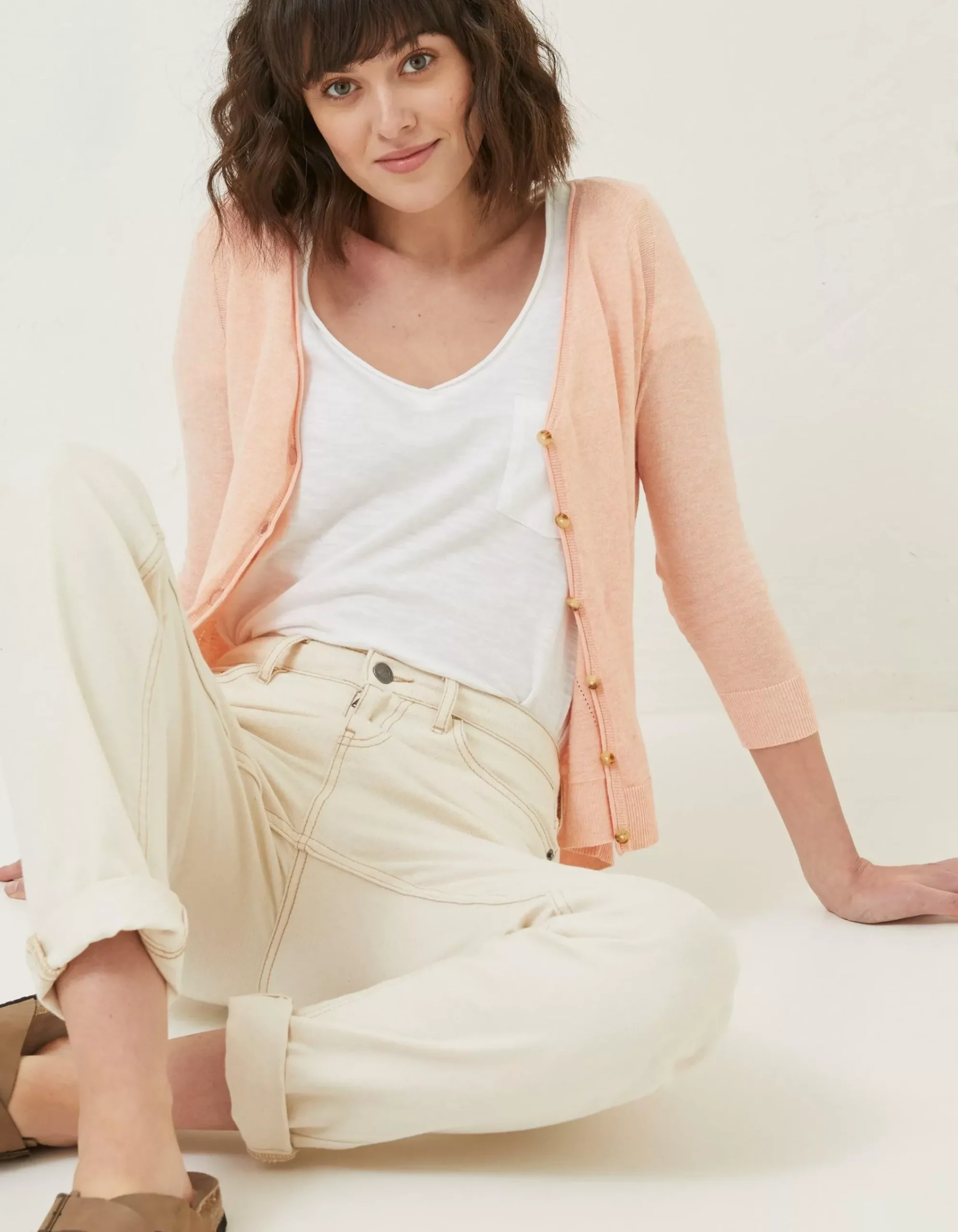 Women FatFace Knitwear|Rose Cardigan