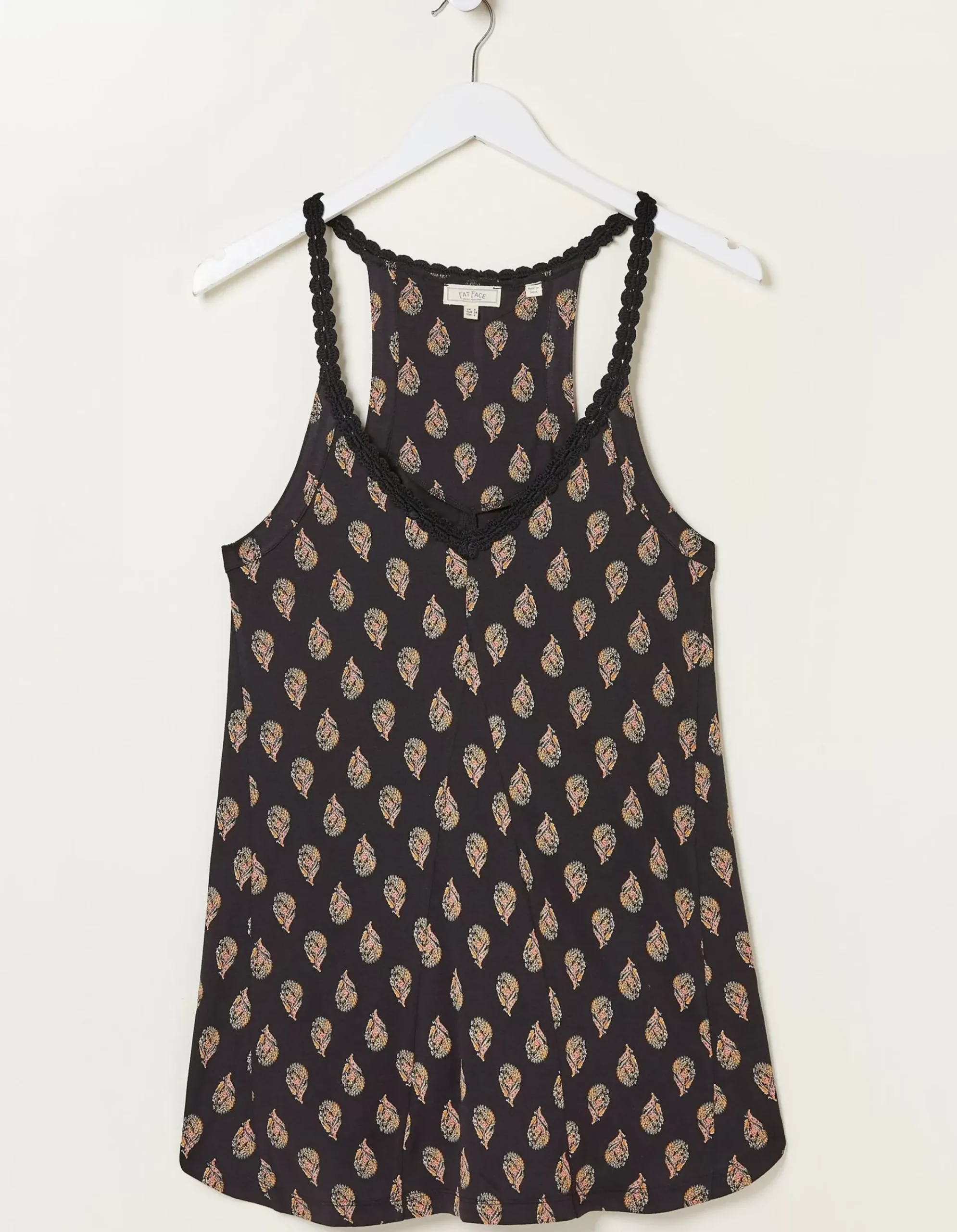 Women FatFace Tops & T-Shirts|Rosie Woodblock Longline Top