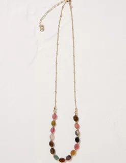 Women FatFace View All|Round Stone Necklace