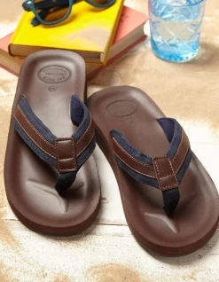 Men FatFace View All|Ryde Leather Flip Flops