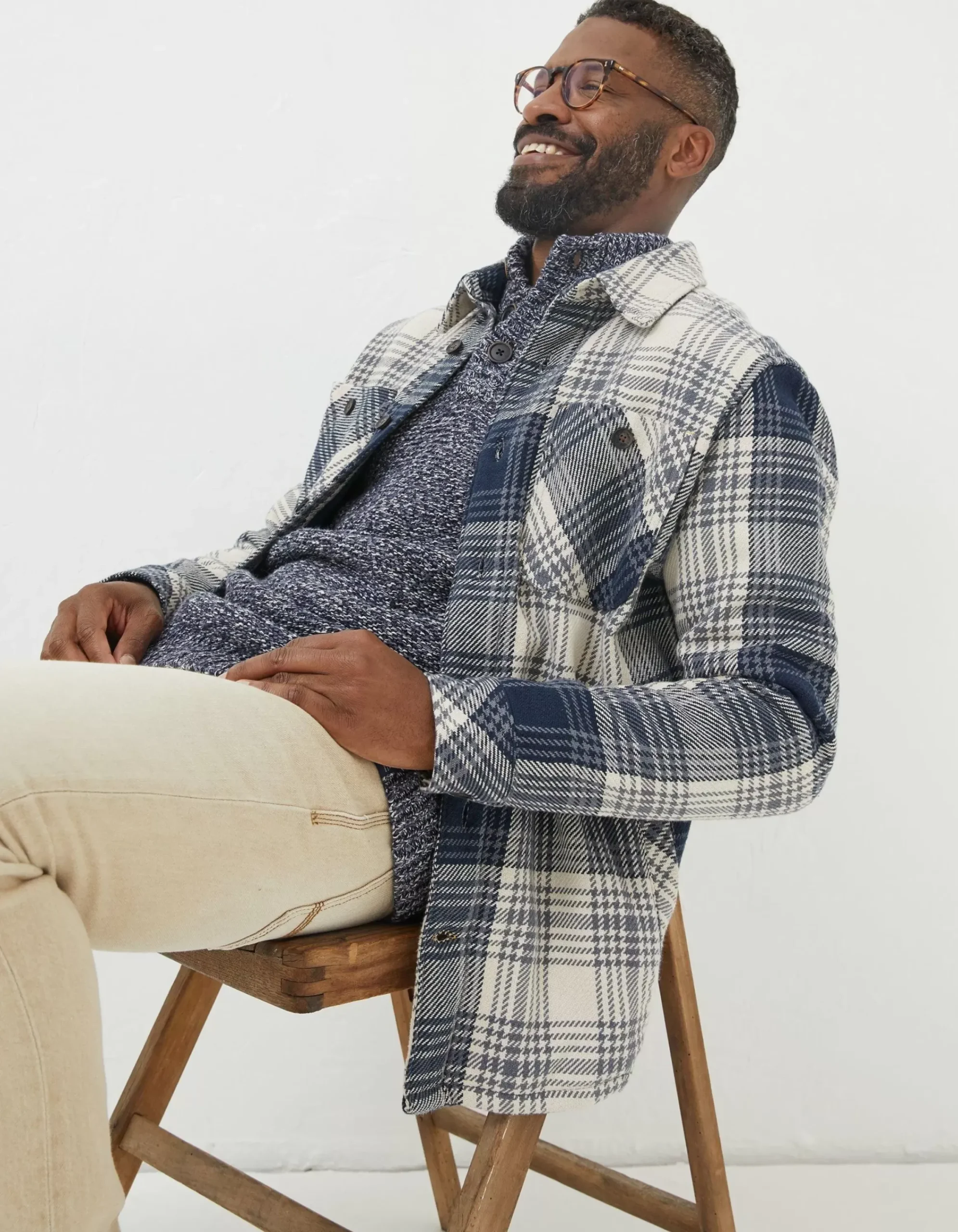 Men FatFace View All|Ryton Ombre Overshirt