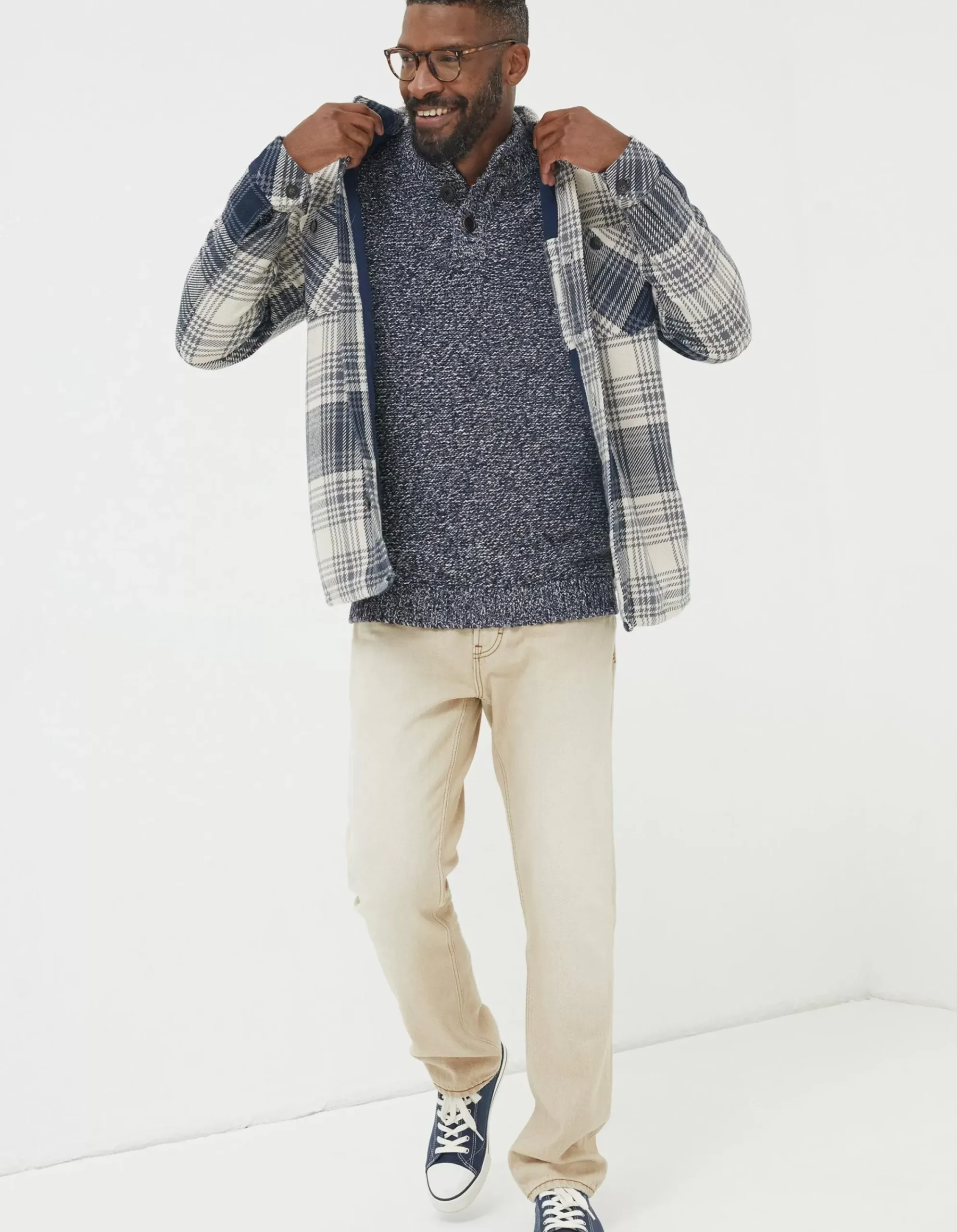Men FatFace View All|Ryton Ombre Overshirt