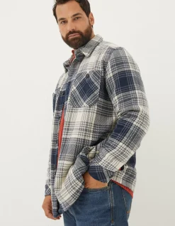 Men FatFace View All|Ryton Ombre Overshirt