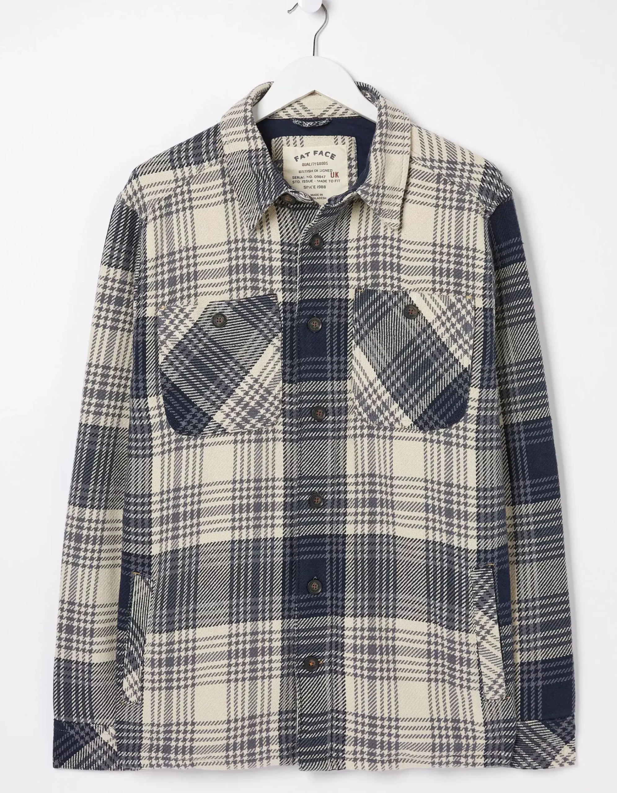 Men FatFace View All|Ryton Ombre Overshirt