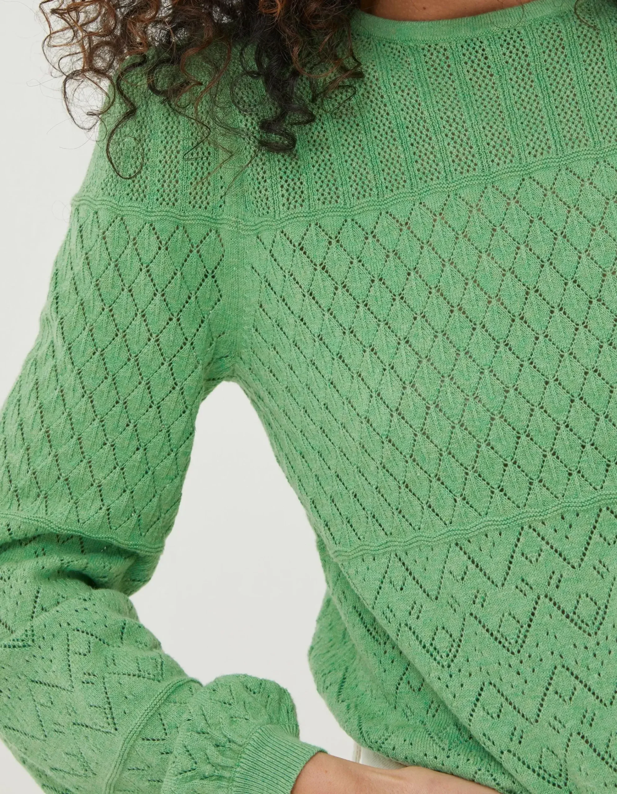 Women FatFace Knitwear|Sadie Pointelle Jumper