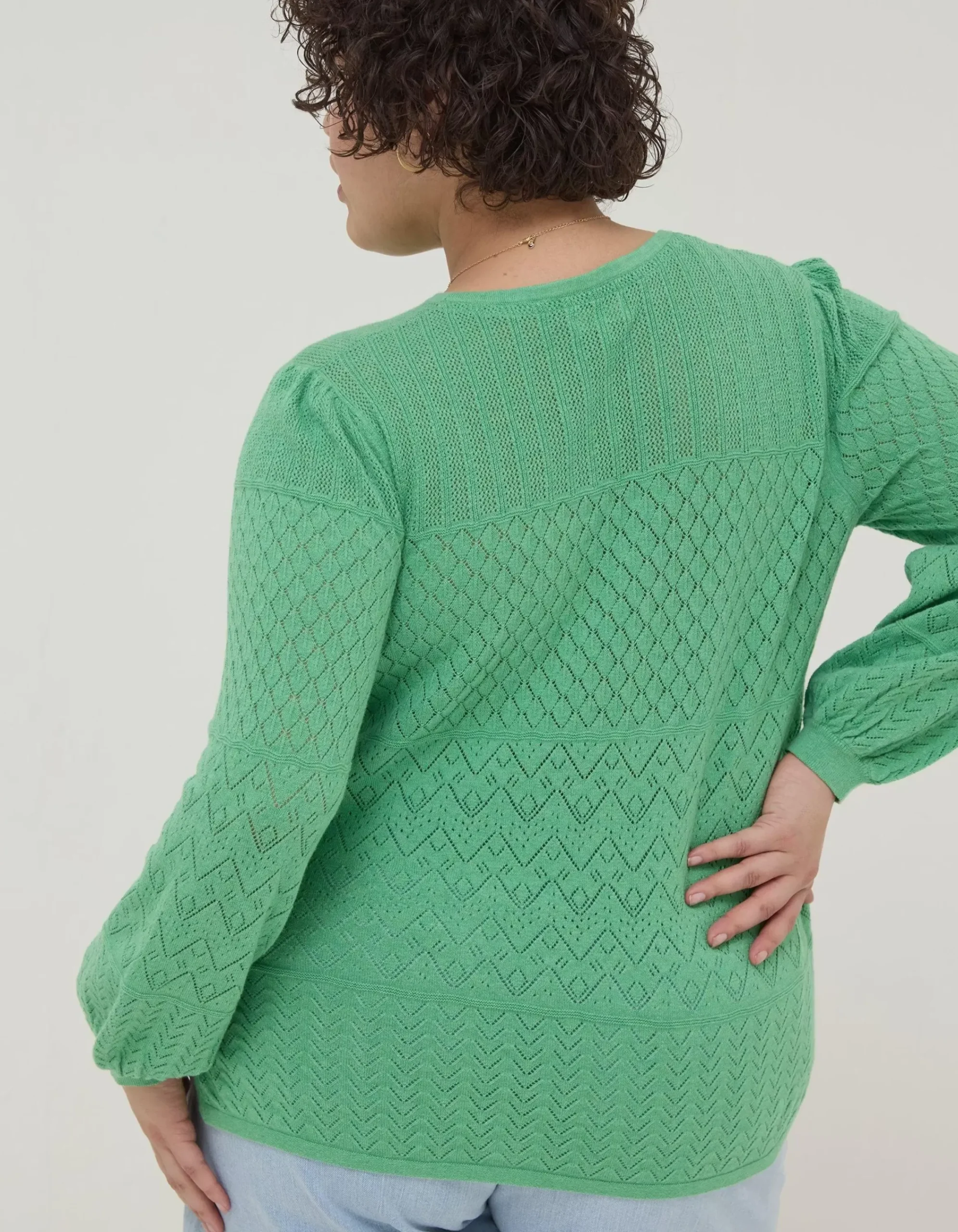 Women FatFace Knitwear|Sadie Pointelle Jumper