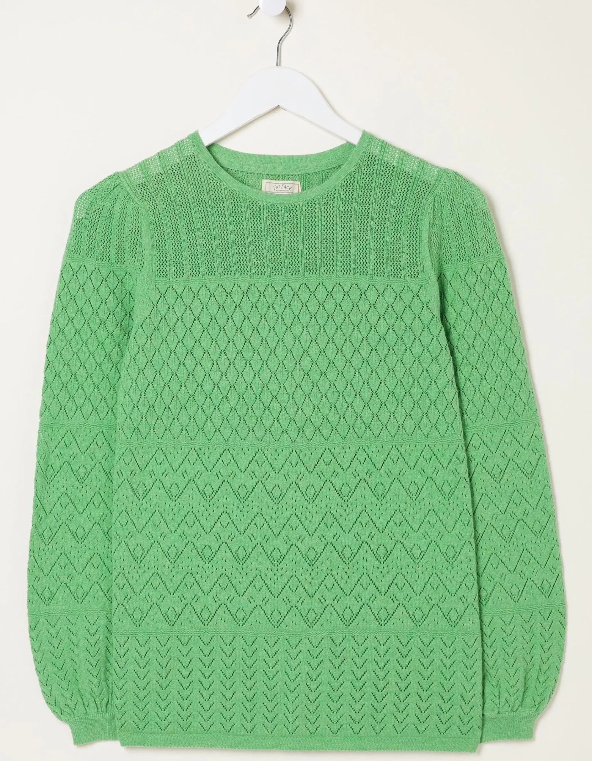 Women FatFace Knitwear|Sadie Pointelle Jumper