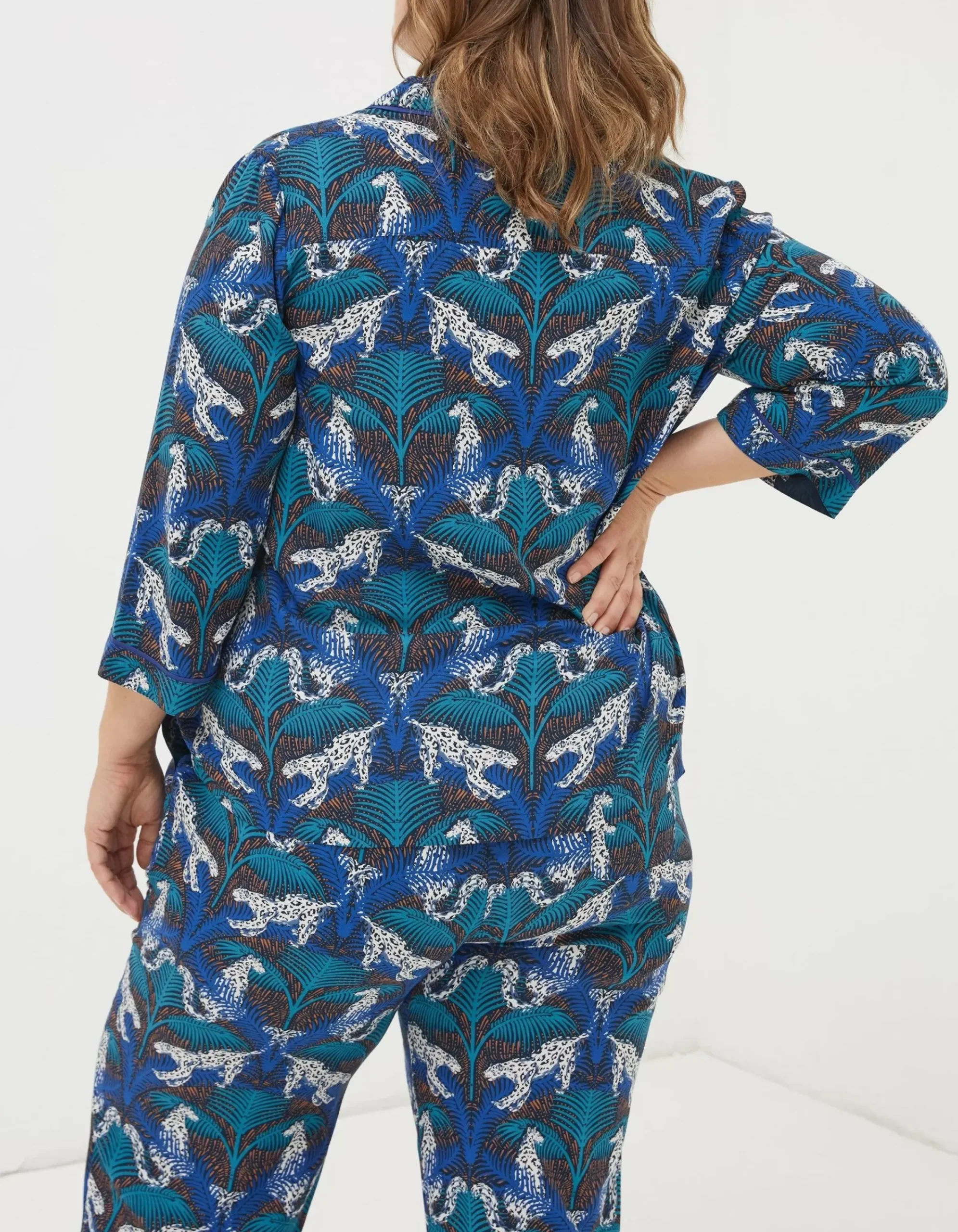 Women FatFace View All|Sadie Snow Leopard Pyjama Bottoms