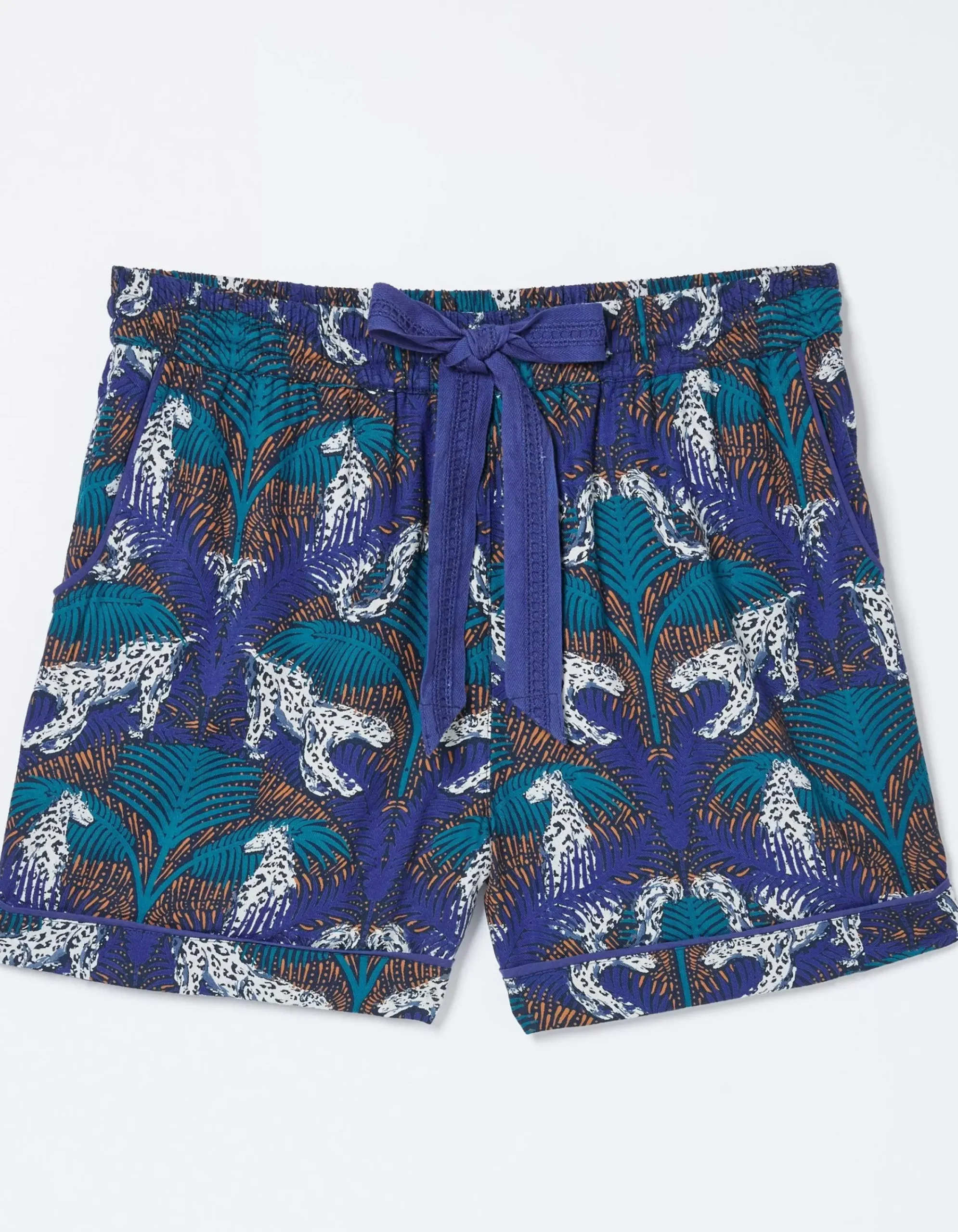 Women FatFace Nightwear & Loungewear|Sadie Snow Leopard Pyjama Shorts