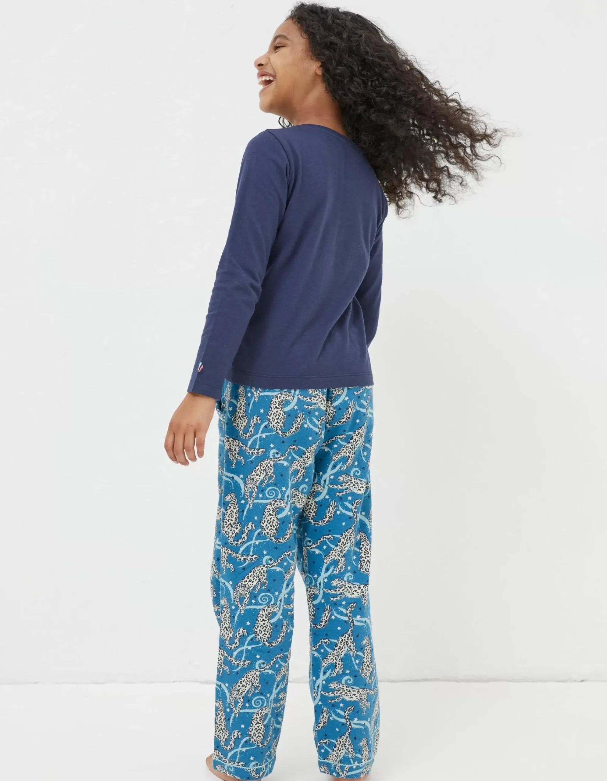 Girls FatFace View All|Sadie Snow Leopard Pyjama Set