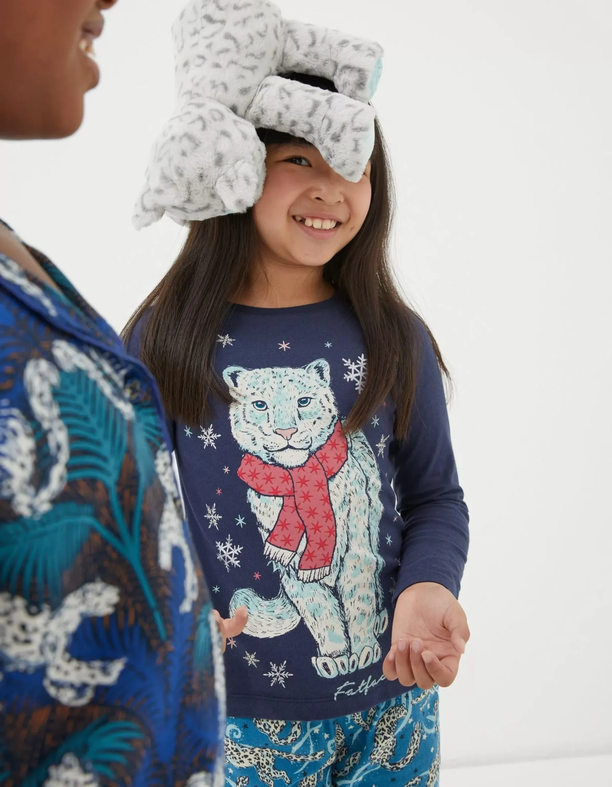 Girls FatFace View All|Sadie Snow Leopard Pyjama Set