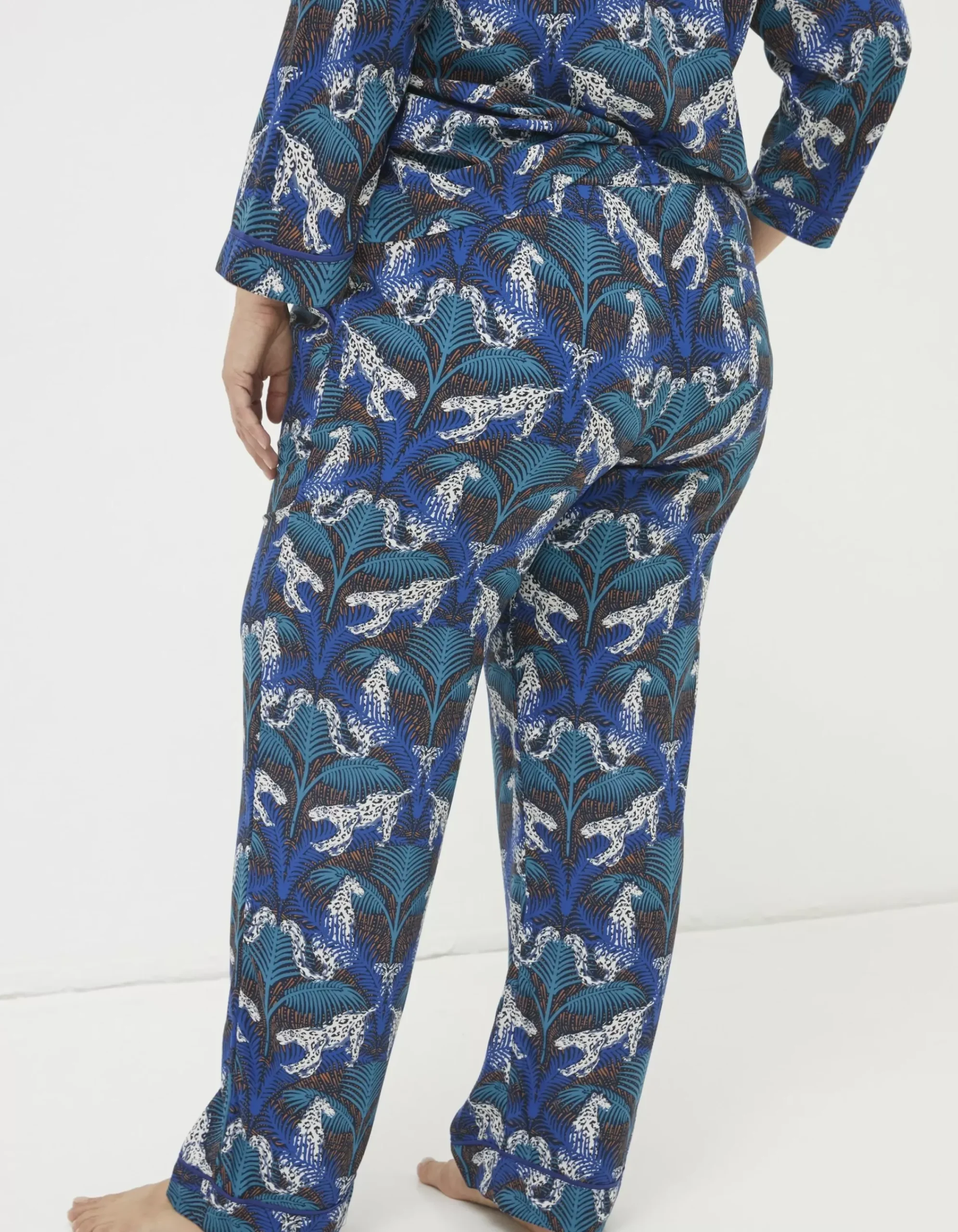 Women FatFace View All|Sadie Snow Leopard Pyjama Top